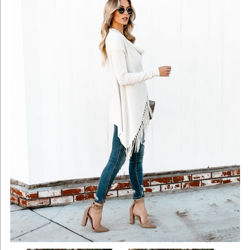 CYNDI Tassel Wrap Sweater - Picture 8 of 8